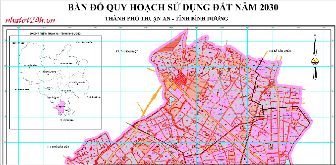 Bản đồ quy hoạch thành phố Thuận An mới nhất - Nhà Tốt %