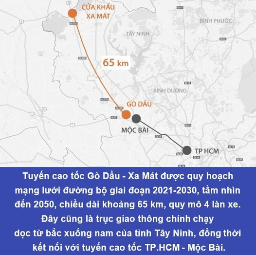 Tây Ninh triển khai dự án cao tốc Gò Dầu - Xa Mát